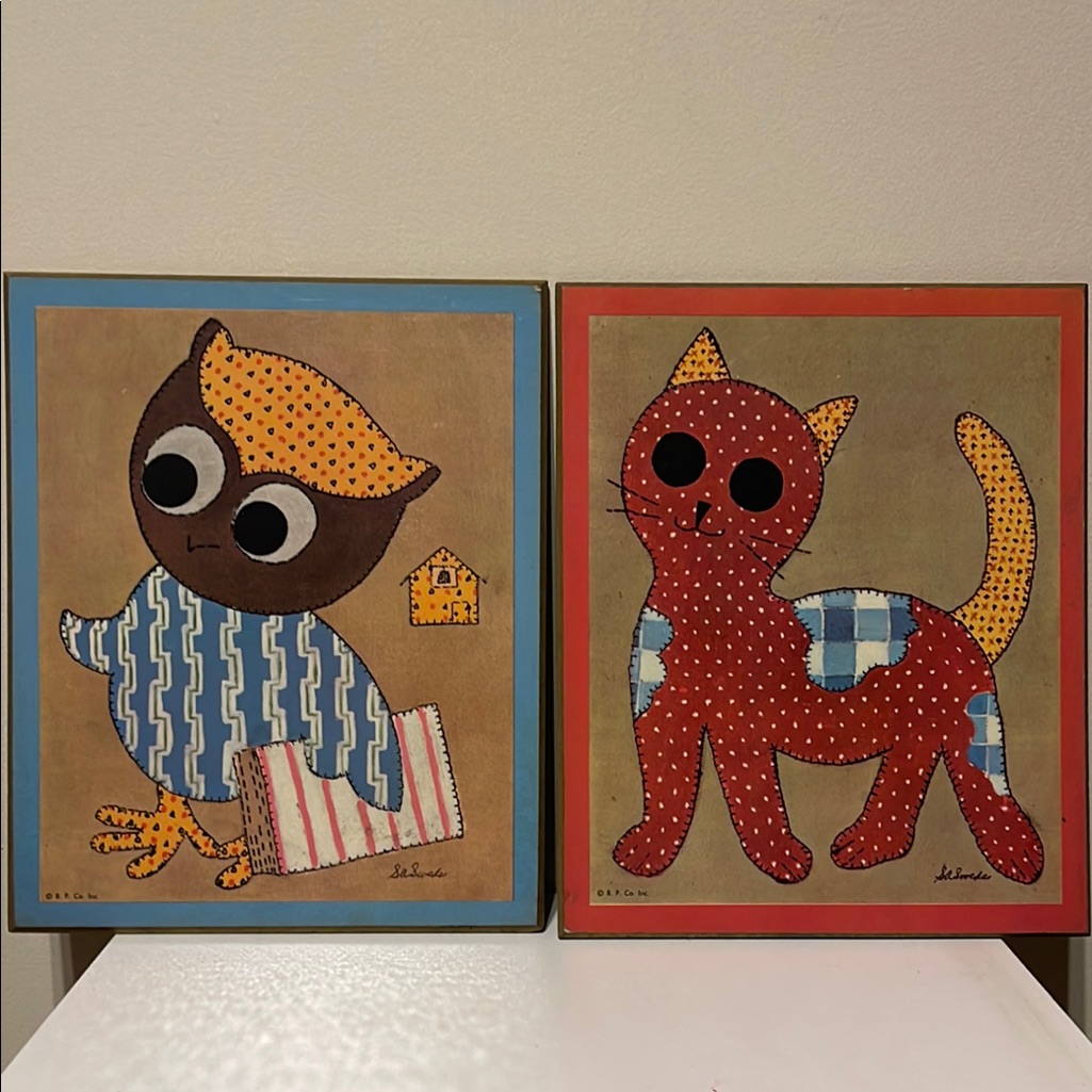 Vintage Animal Art Prints From The 1970s